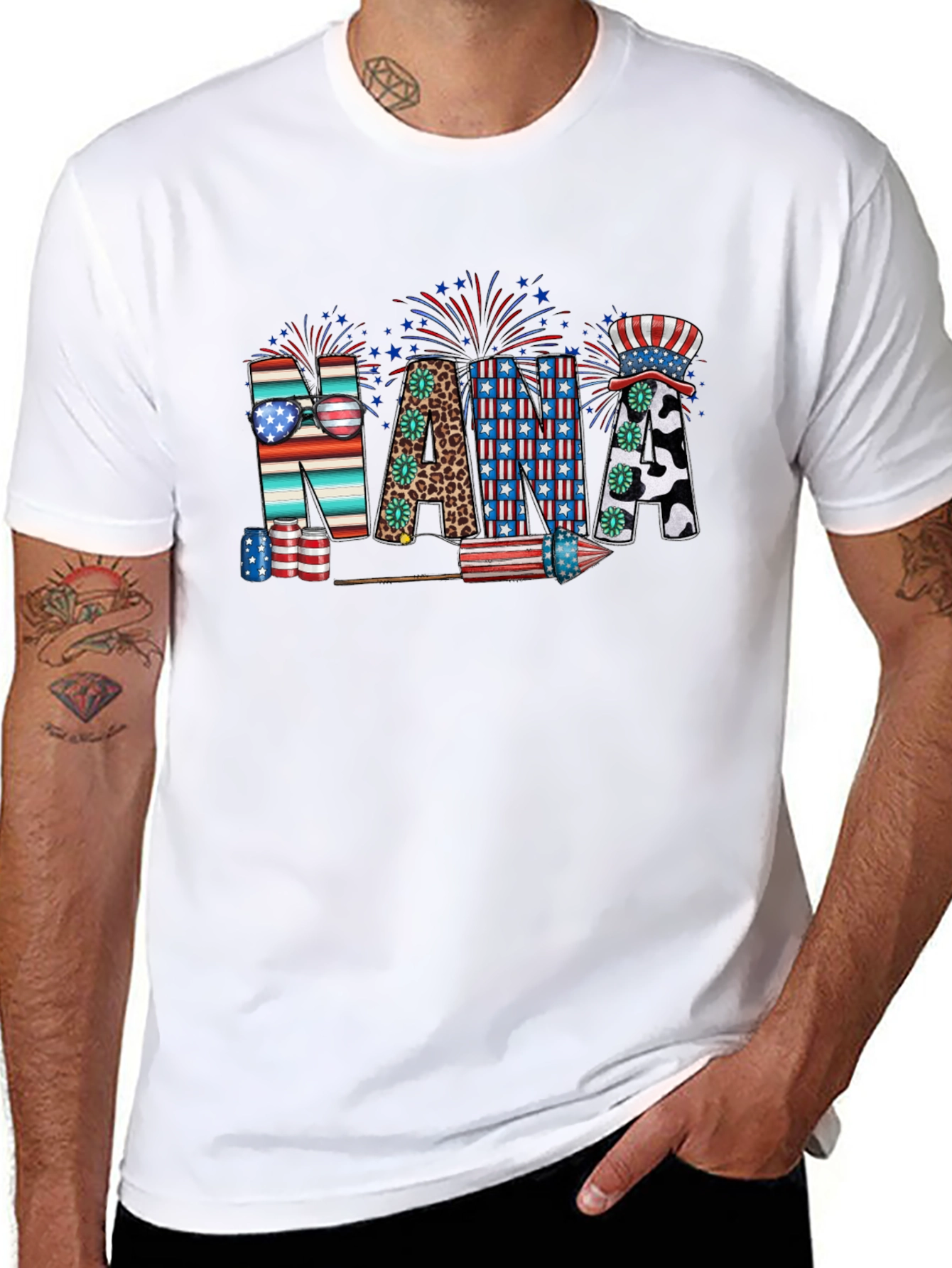 Patriotic Nana Graphic T-Shirt