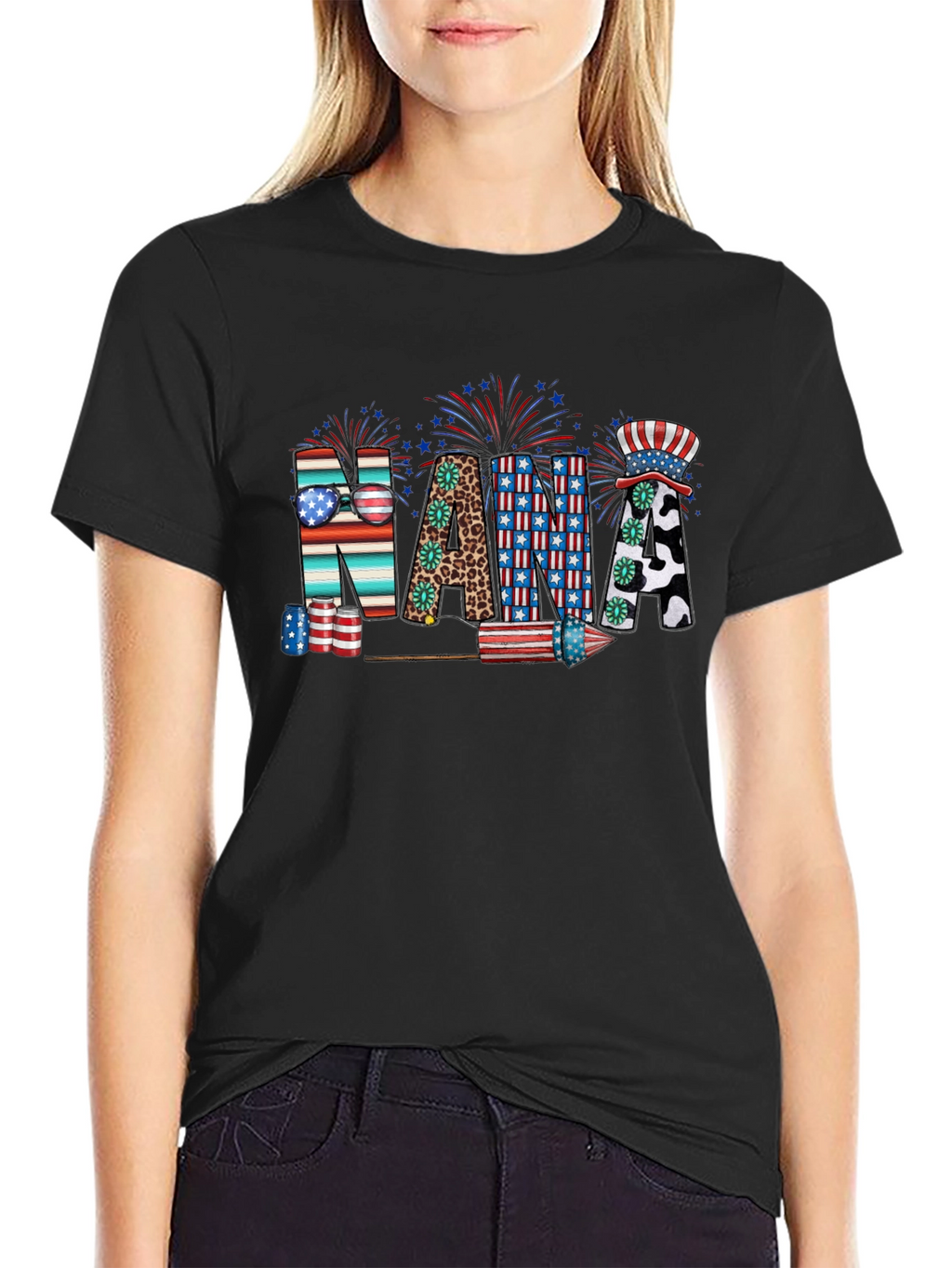 Patriotic Nana Graphic T-Shirt
