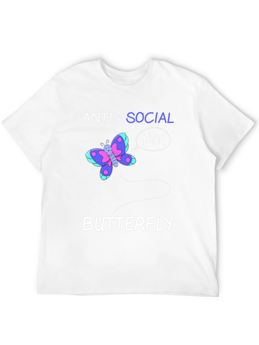 Anti-Social Butterfly Graphic Tee