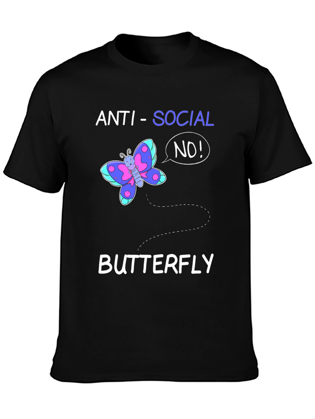 Anti-Social Butterfly Graphic Tee
