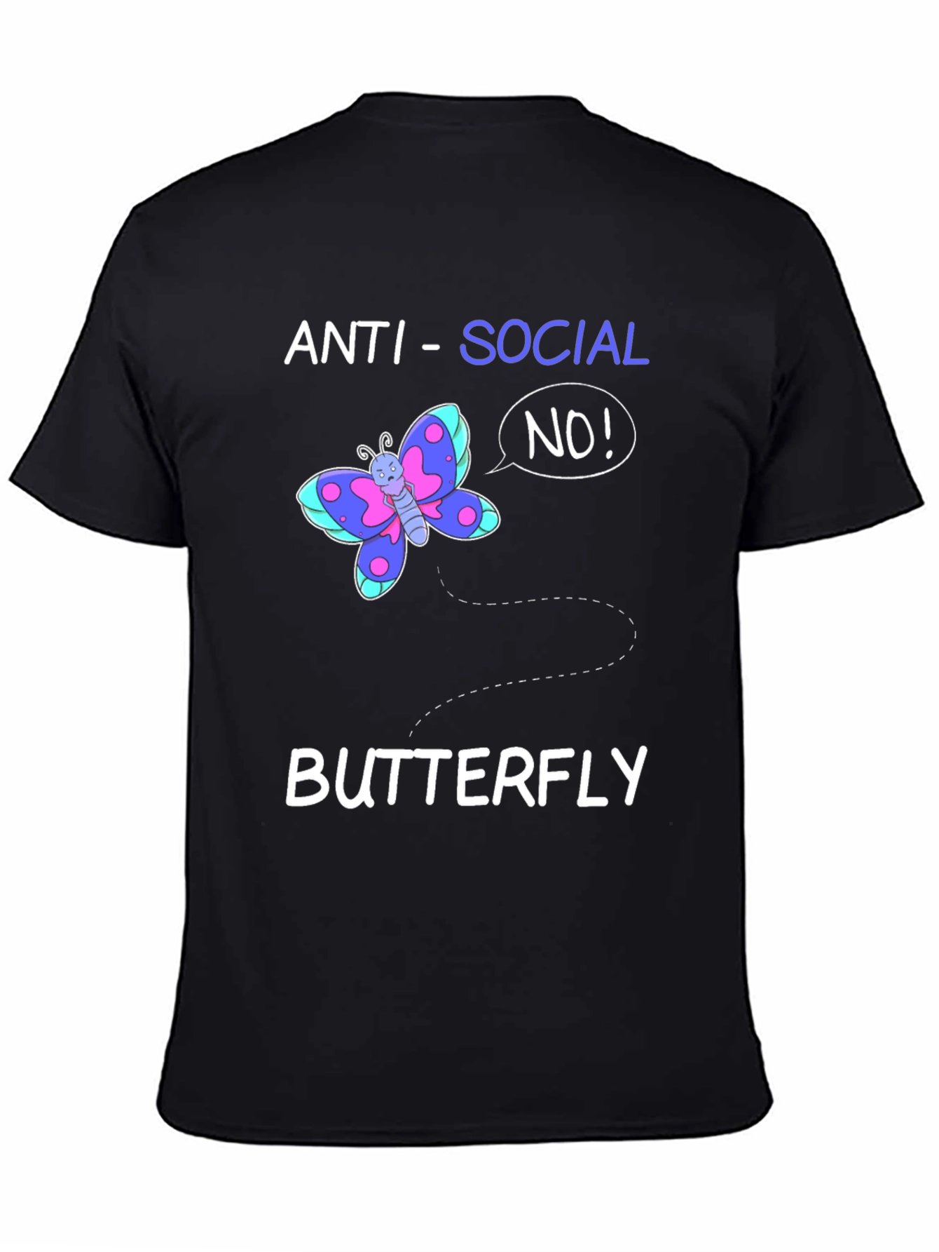 Anti-Social Butterfly Graphic Tee
