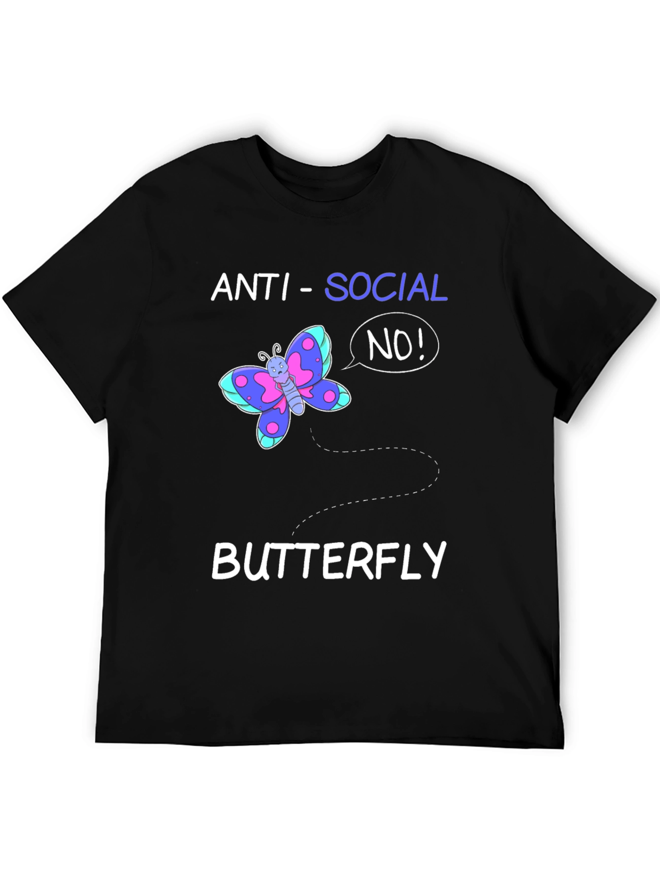 Anti-Social Butterfly Graphic Tee