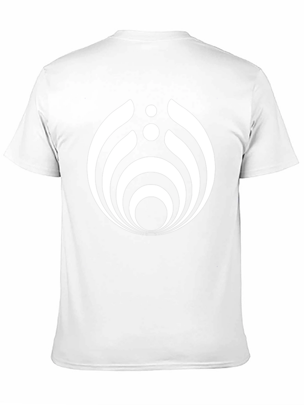 Modern Geometric Graphic Tee - Black
