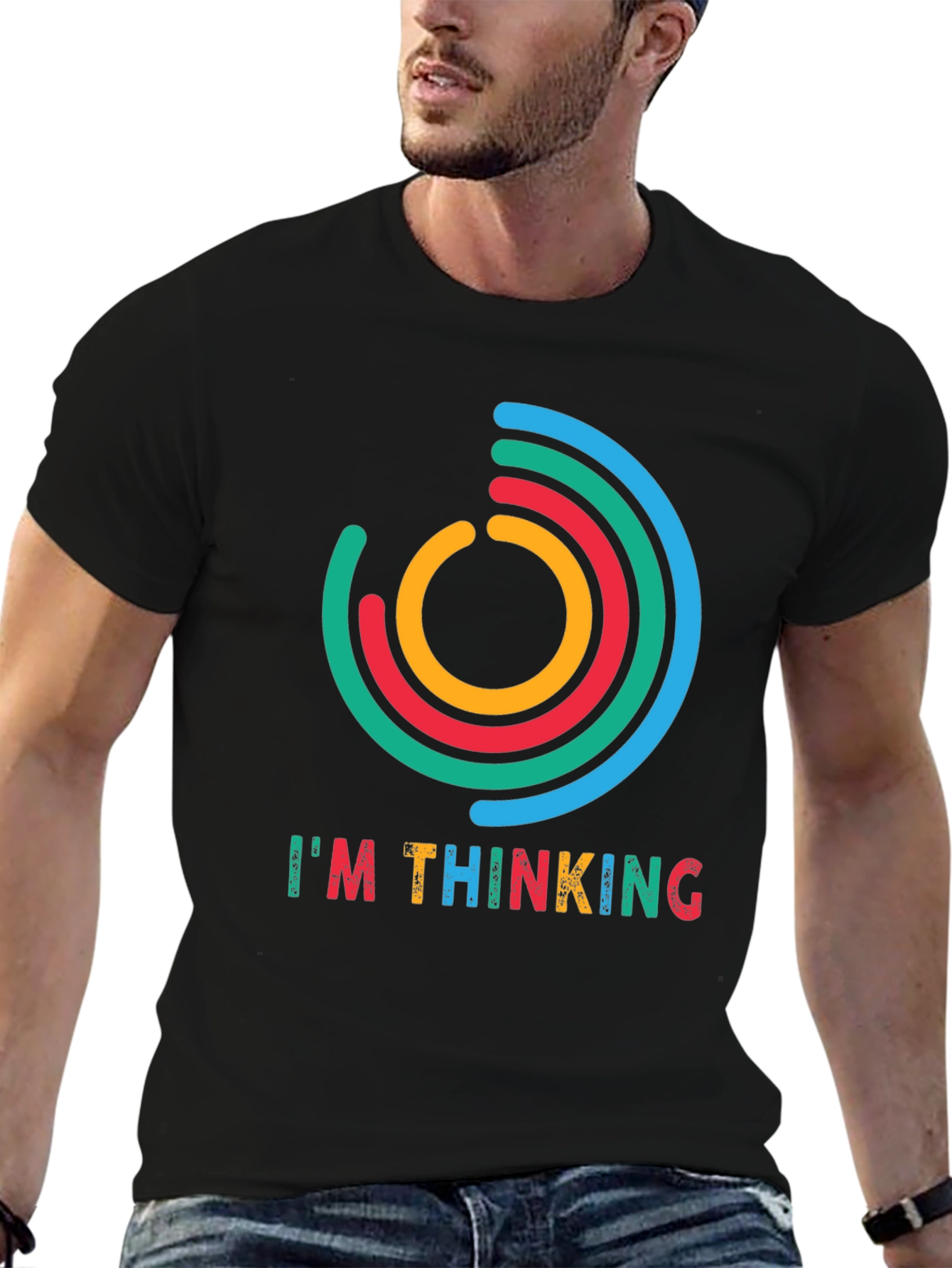 Im Thinking Graphic Tee - Black