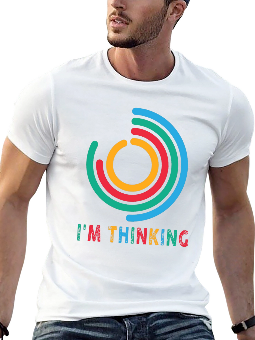 Im Thinking Graphic Tee - Black