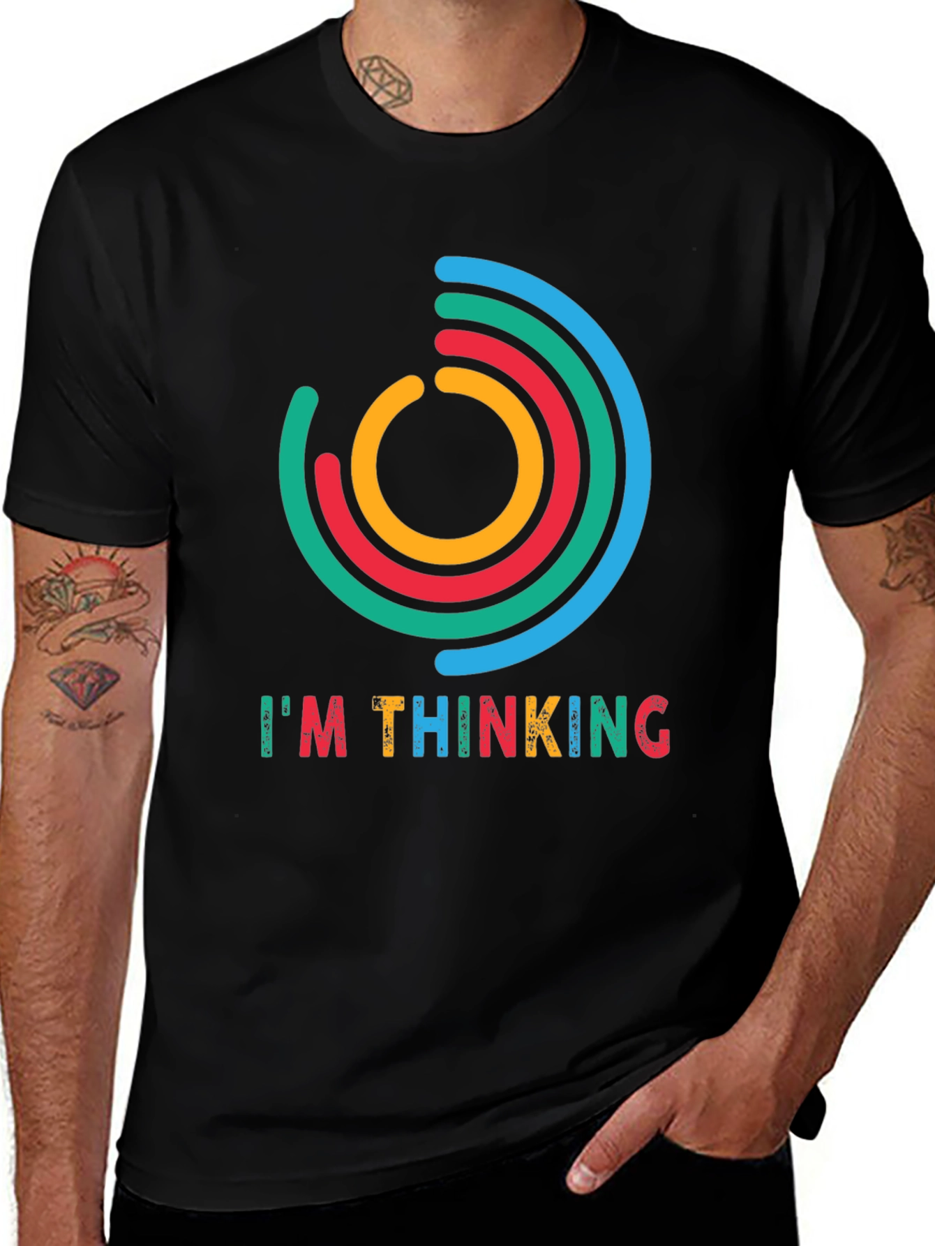Im Thinking Graphic Tee - Black