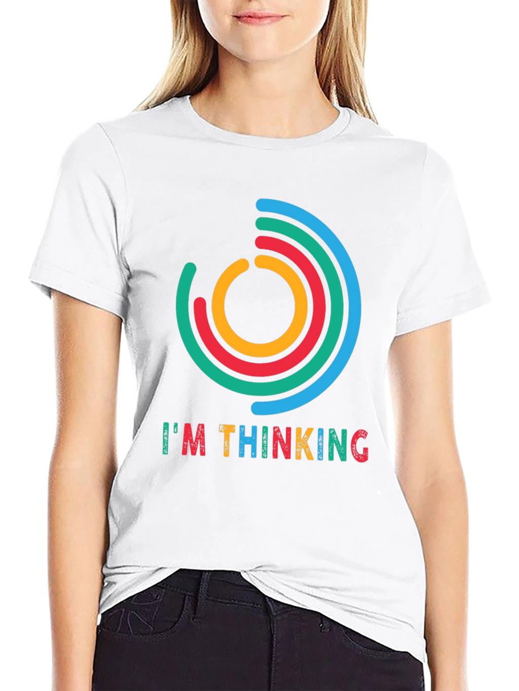 Im Thinking Graphic Tee - Black