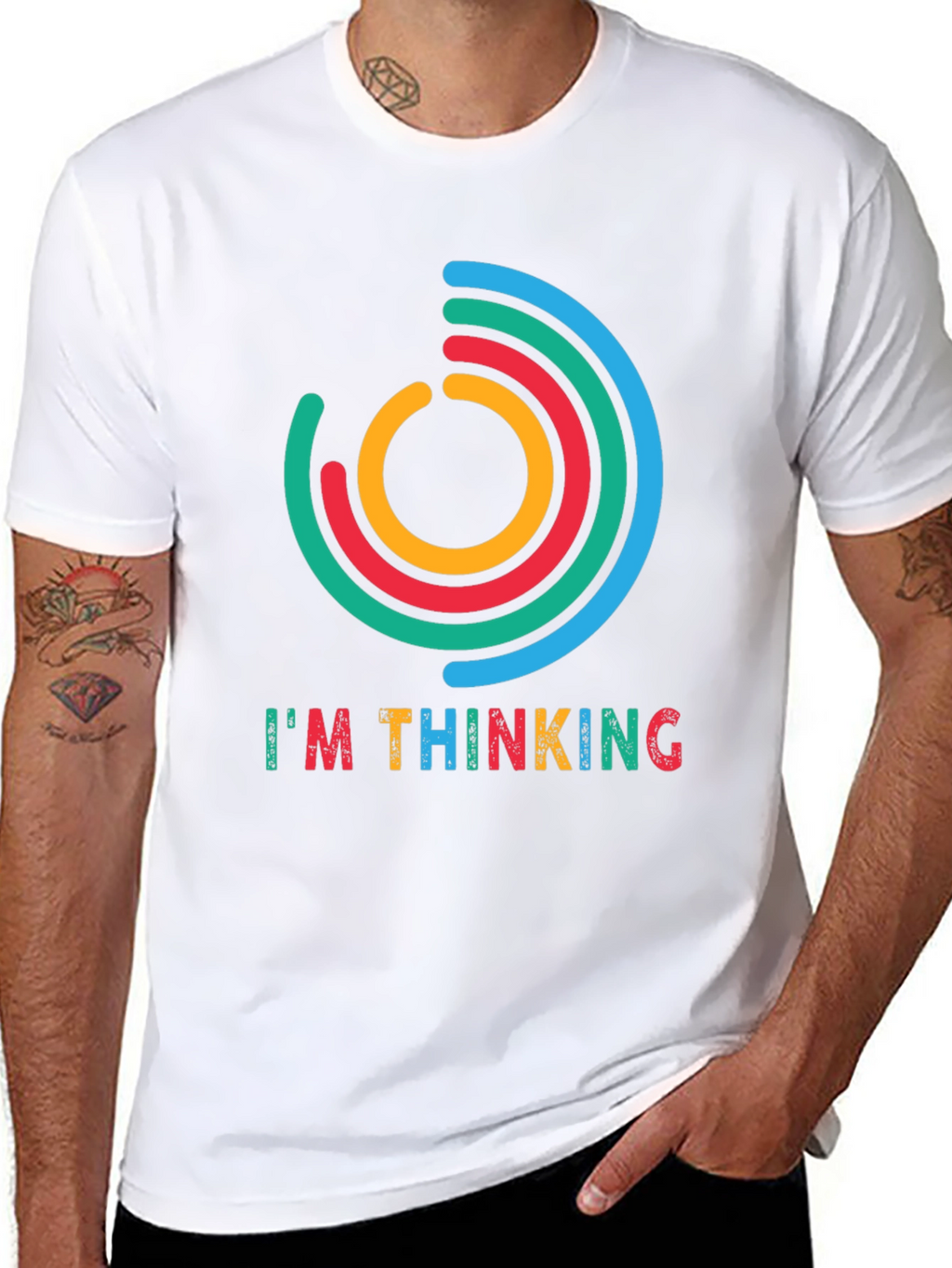 Im Thinking Graphic Tee - Black
