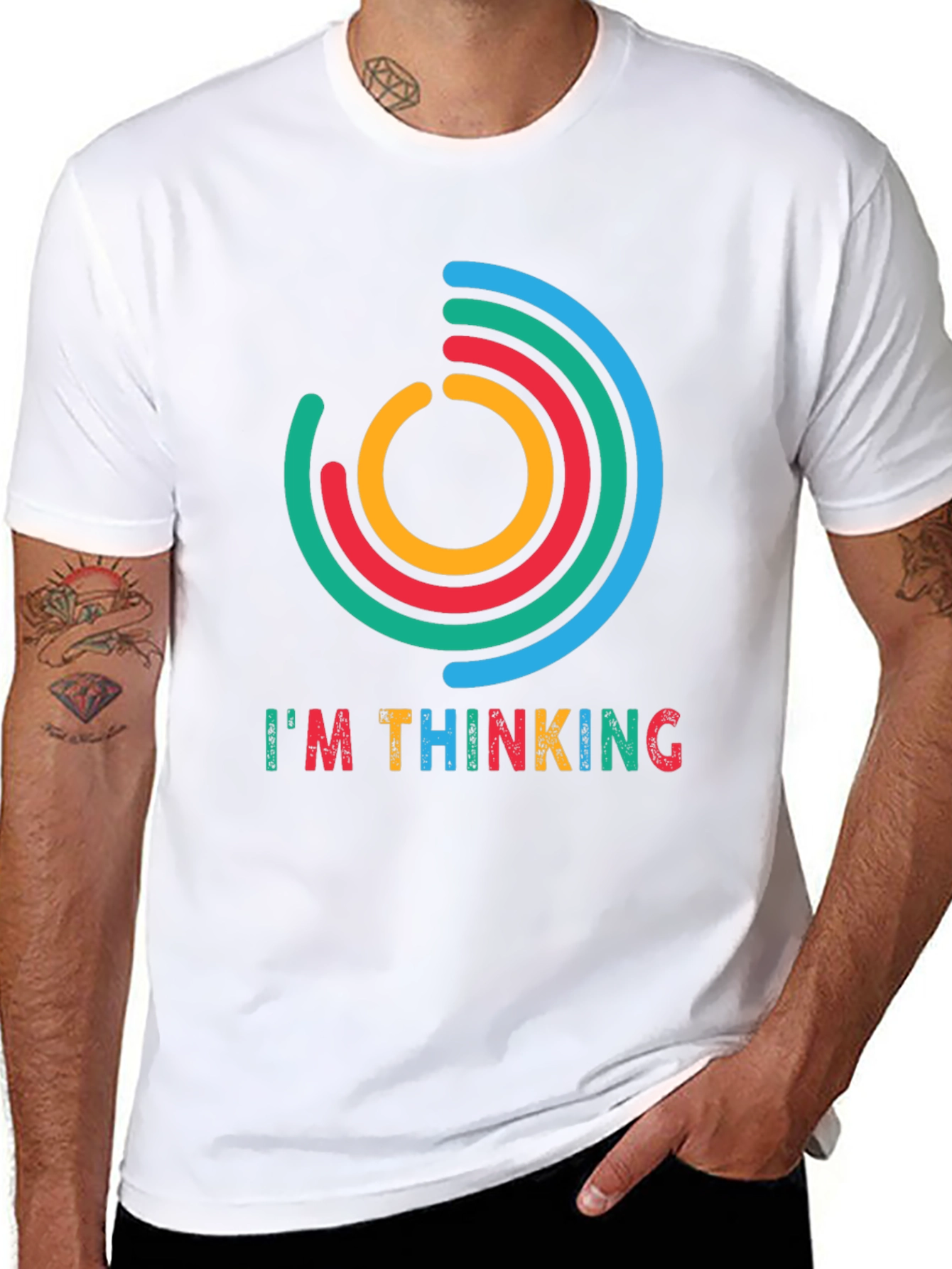 Im Thinking Graphic Tee - Black