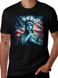 Statue of Liberty Crying Graphic T-Shirt