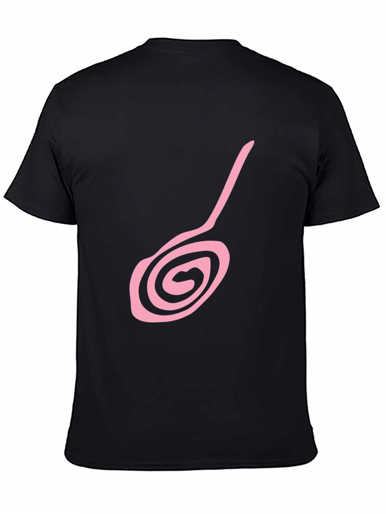 Spiral Design Black T-Shirt - Unique & Stylish