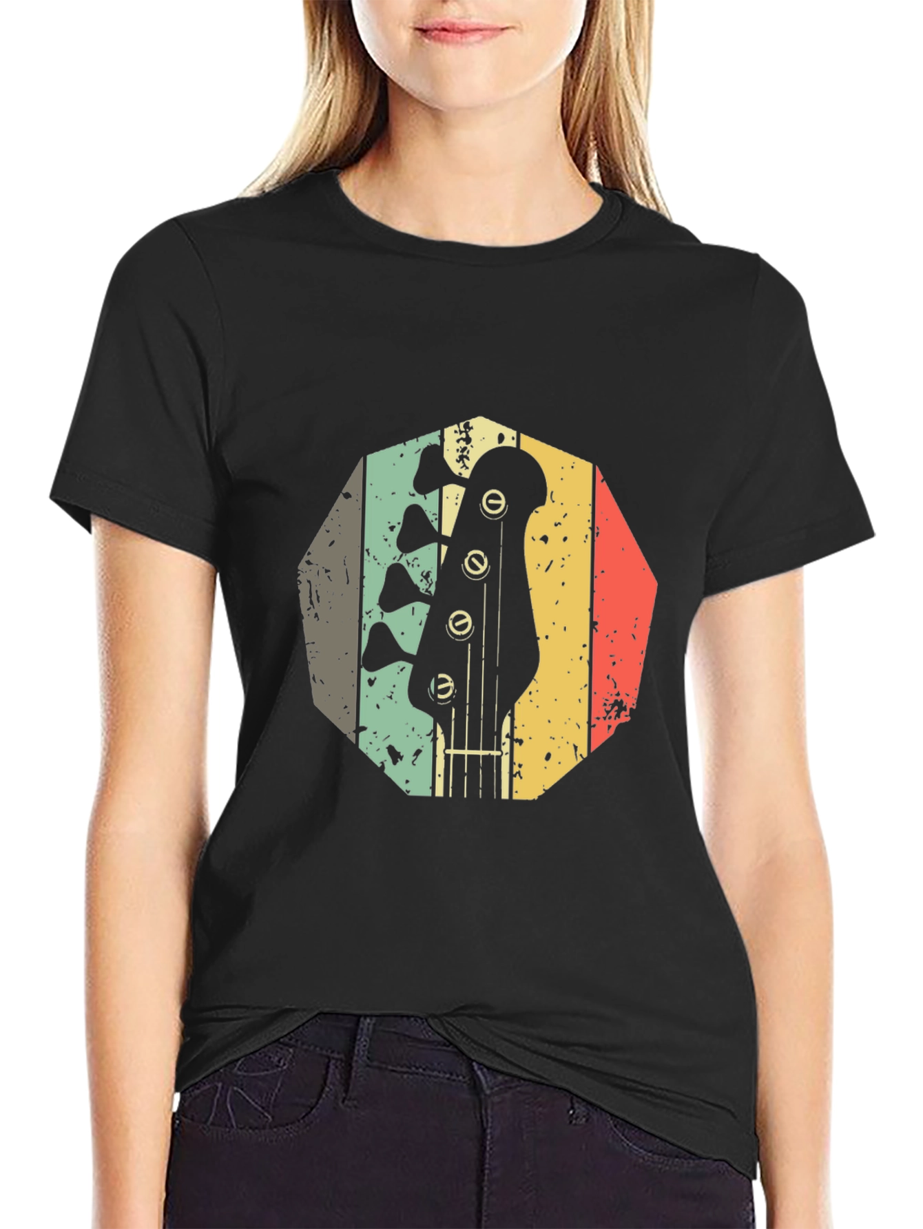 Vintage Bass Guitar T-Shirt - Retro Music Lover Tee