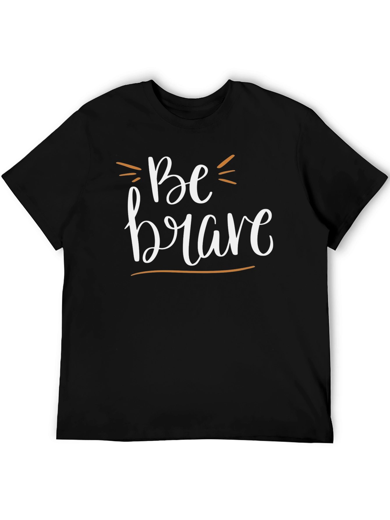 Be Brave Black Graphic Tee Shirt