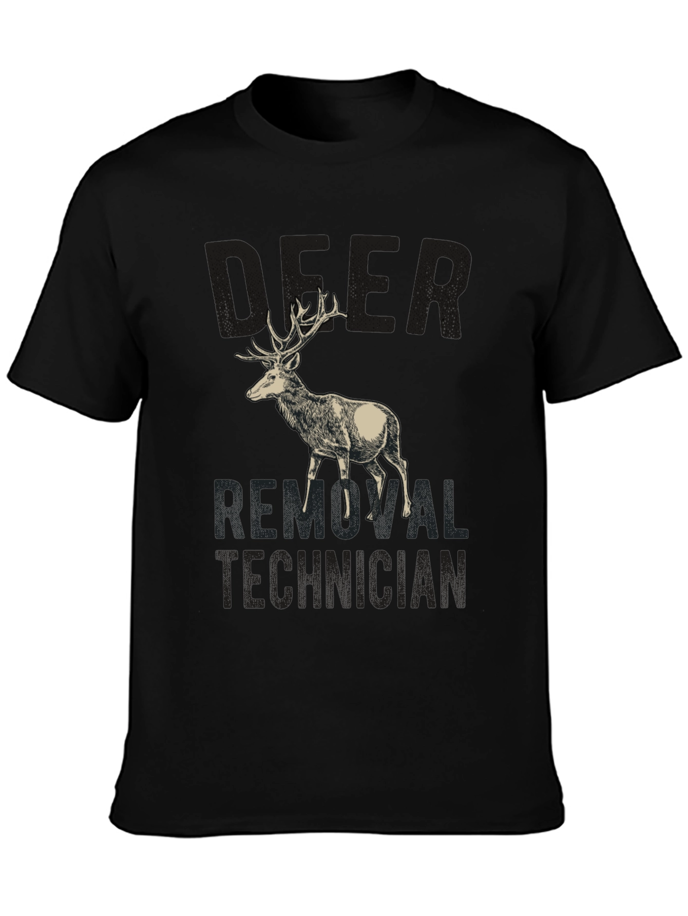 Deer Removal Technician Graphic Tee - Hunting Humor