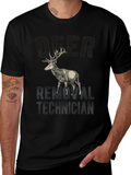 Deer Removal Technician Graphic Tee - Hunting Humor