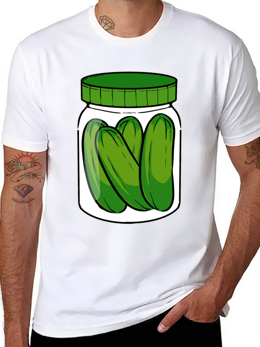Pickle Jar Graphic T-Shirt - Unisex Crew Neck