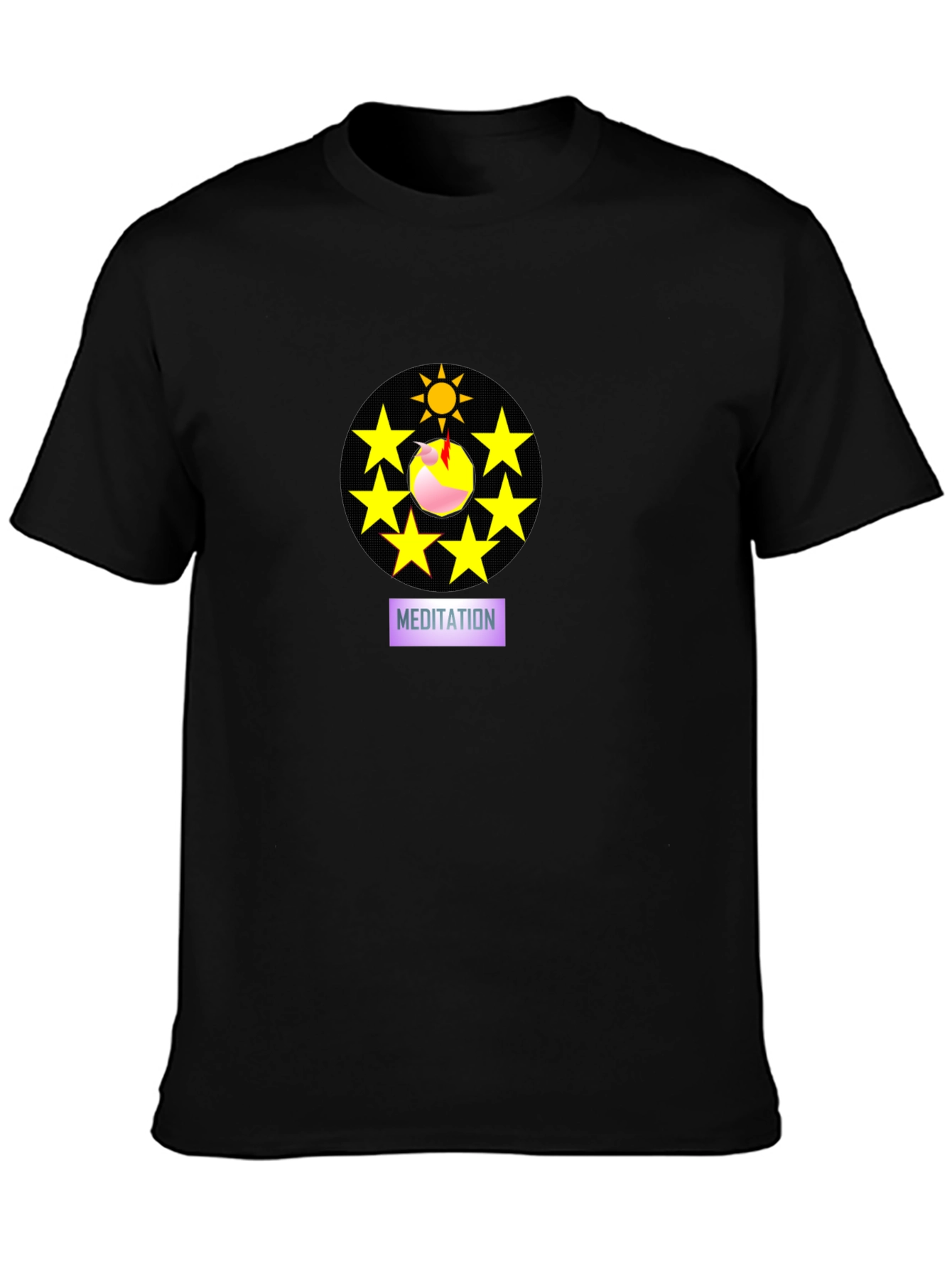 Meditative Starburst T-Shirt - Comfort & Style