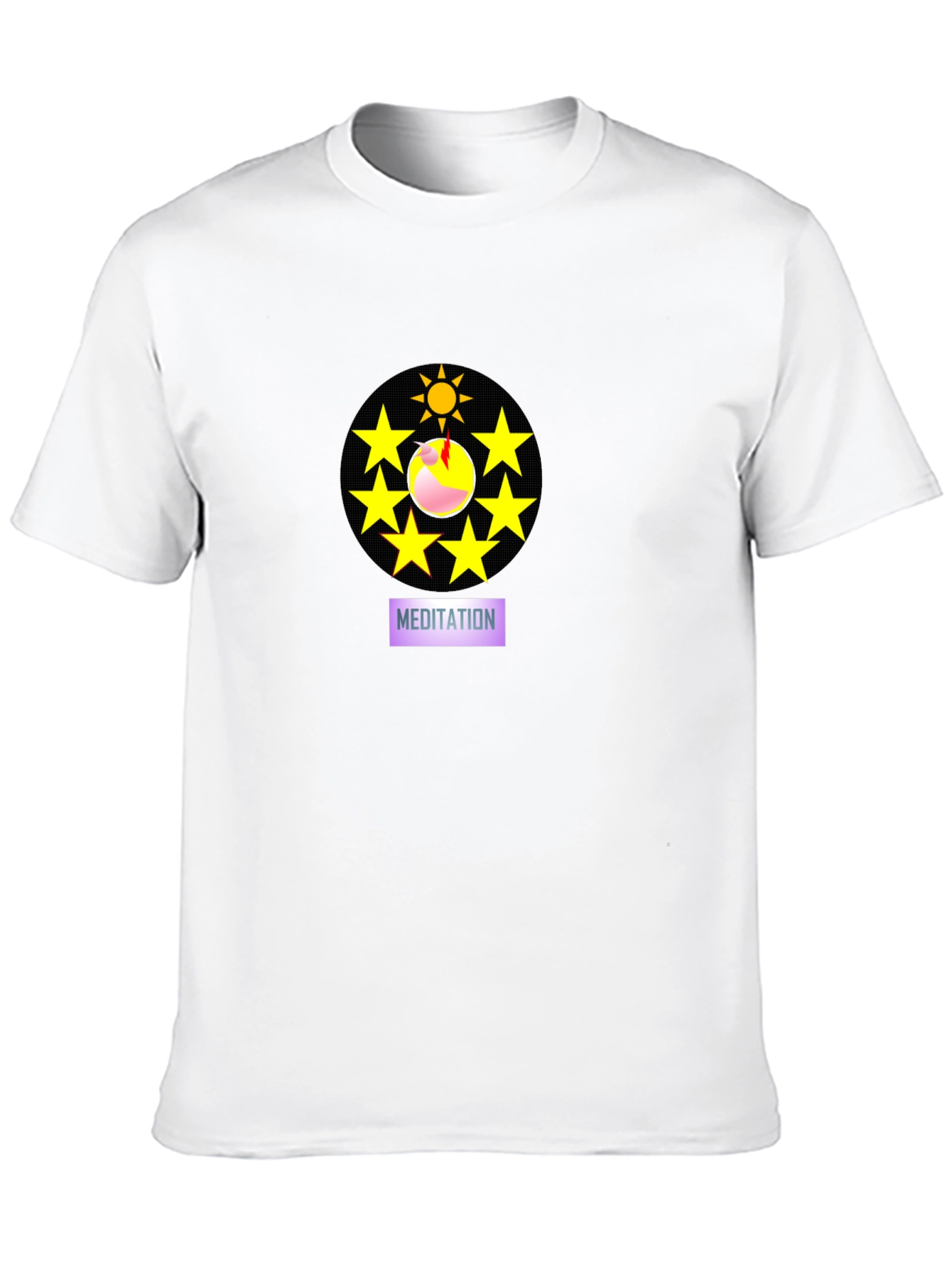 Meditative Starburst T-Shirt - Comfort & Style