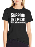 Support Live Music T-Shirt