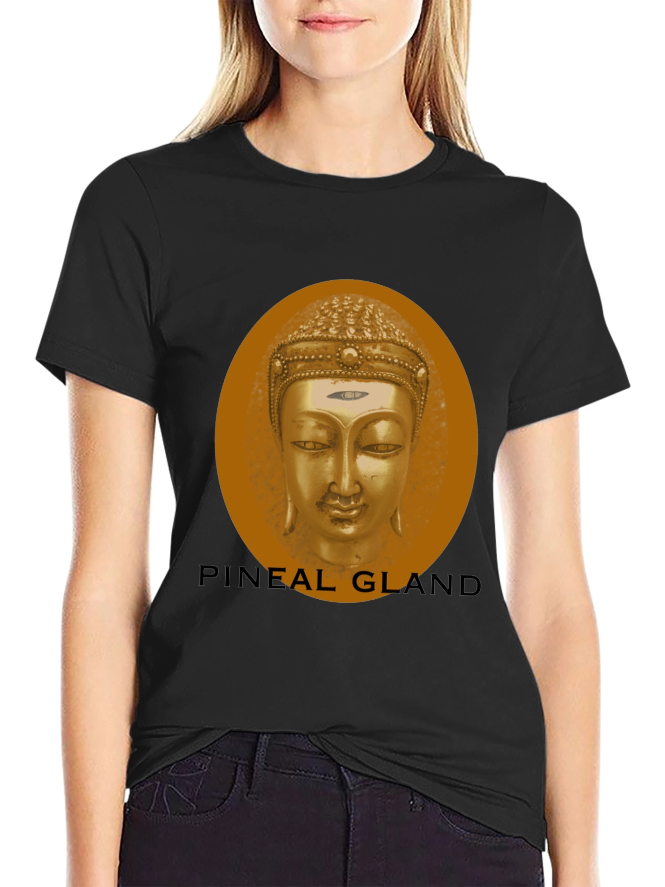 Pineal Gland Buddha Black T-Shirt