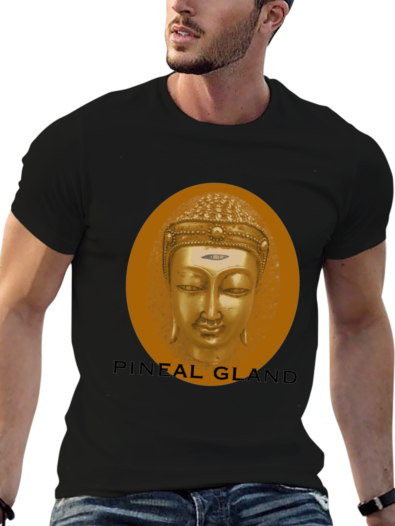 Pineal Gland Buddha Black T-Shirt