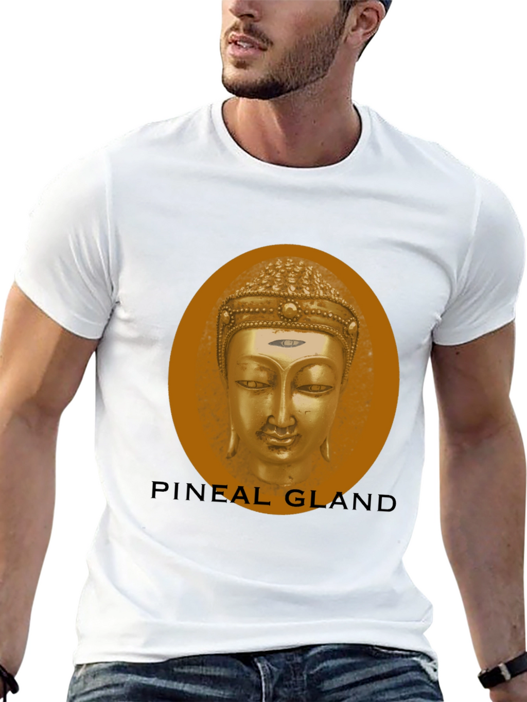 Pineal Gland Buddha Black T-Shirt