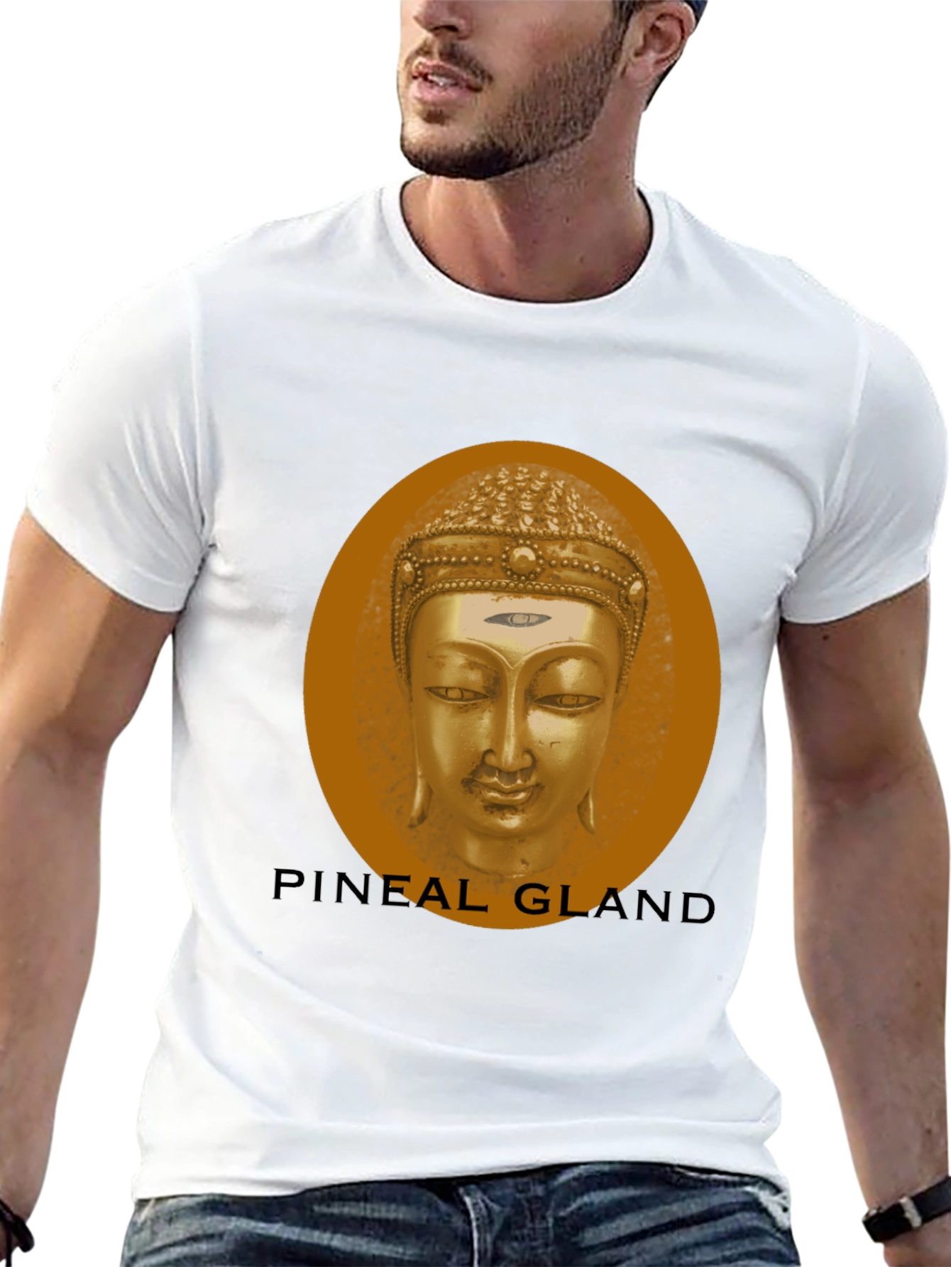 Pineal Gland Buddha Black T-Shirt