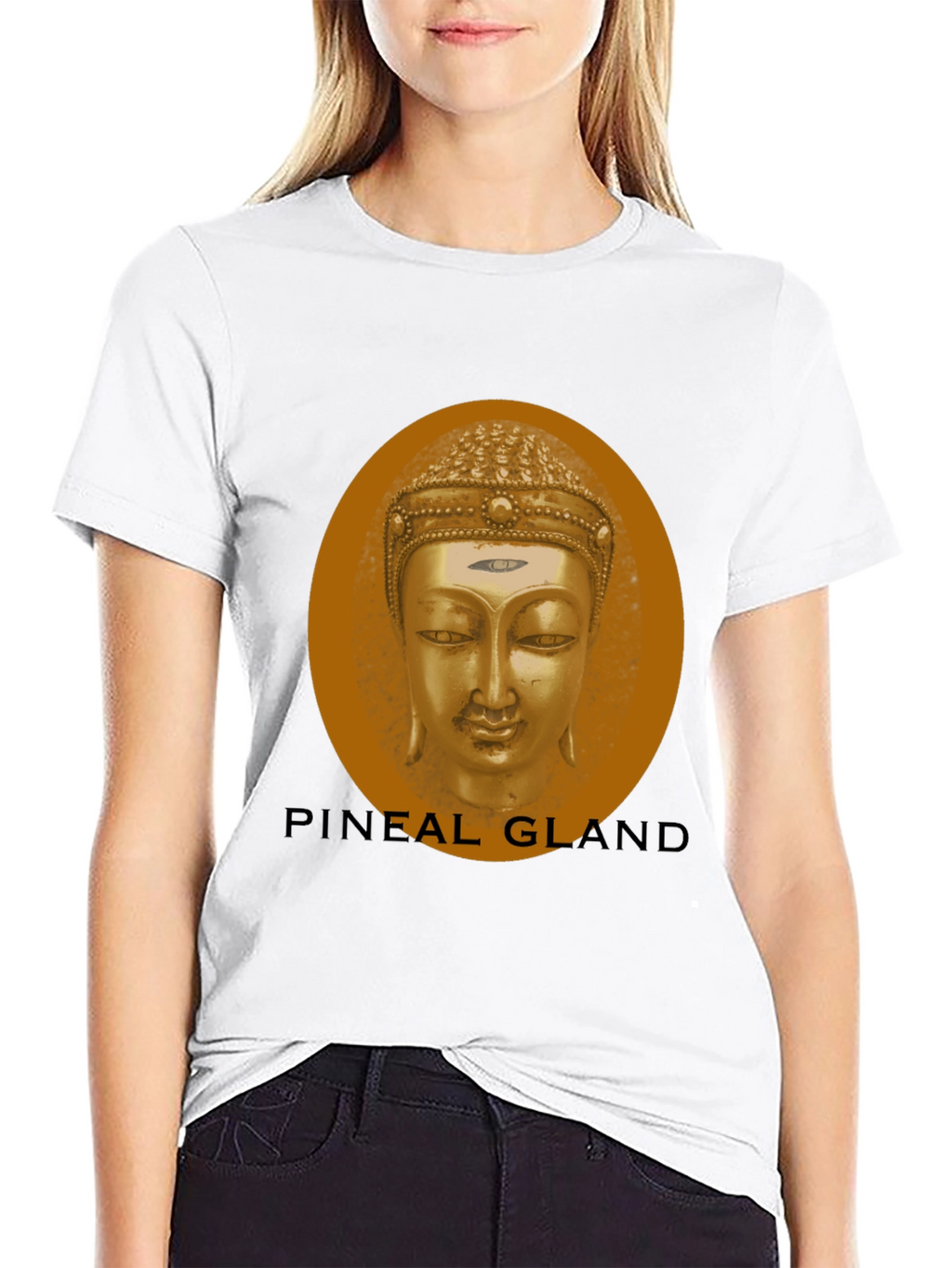 Pineal Gland Buddha Black T-Shirt