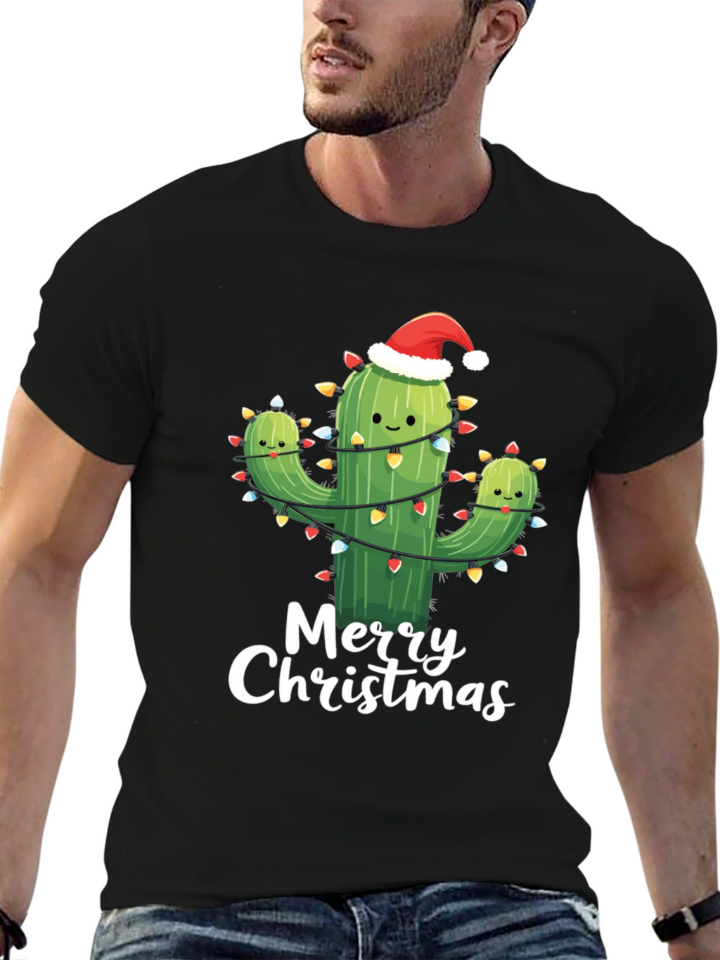 Merry Cactus Christmas T-Shirt