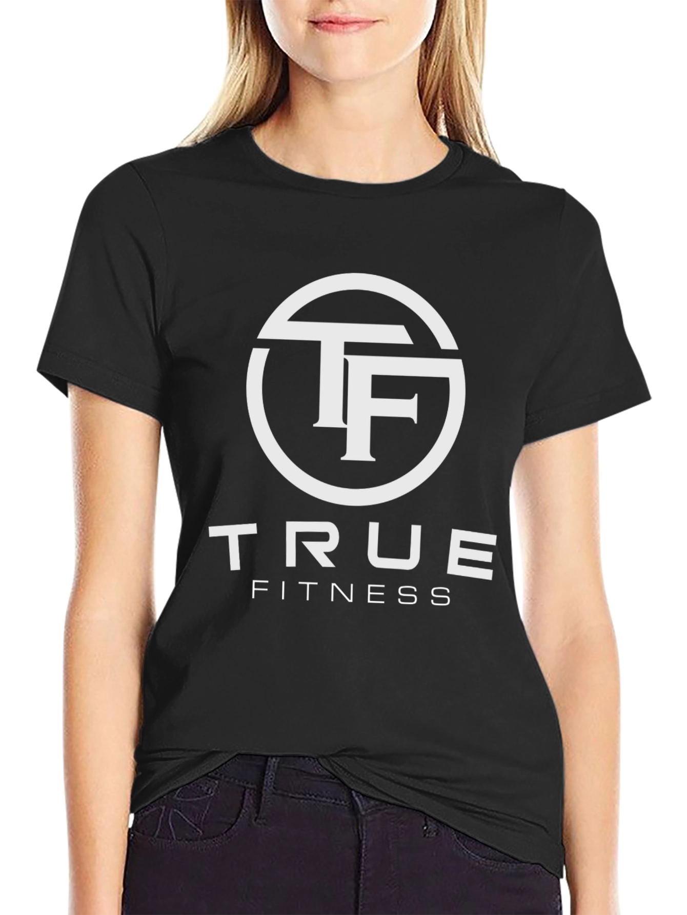 True Fitness Black T-Shirt - Workout Apparel