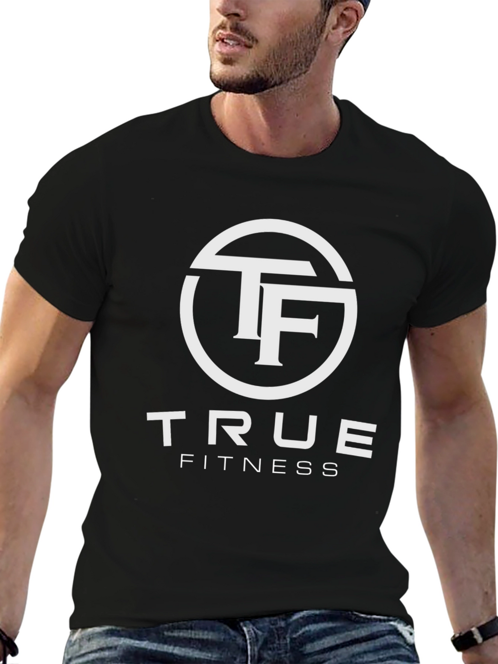 True Fitness Black T-Shirt - Workout Apparel
