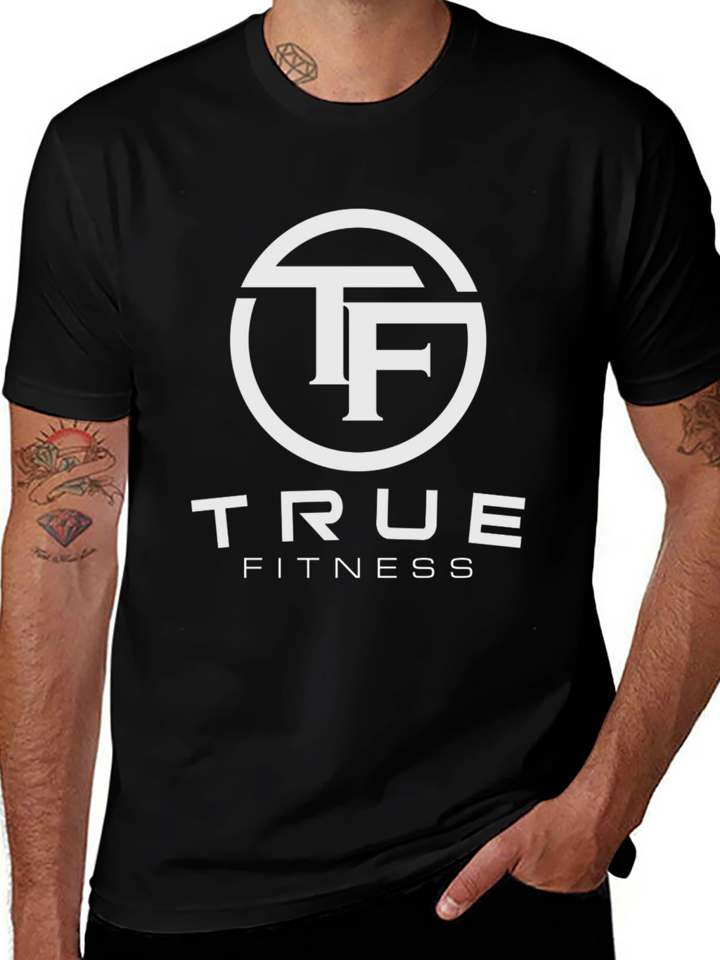 True Fitness Black T-Shirt - Workout Apparel