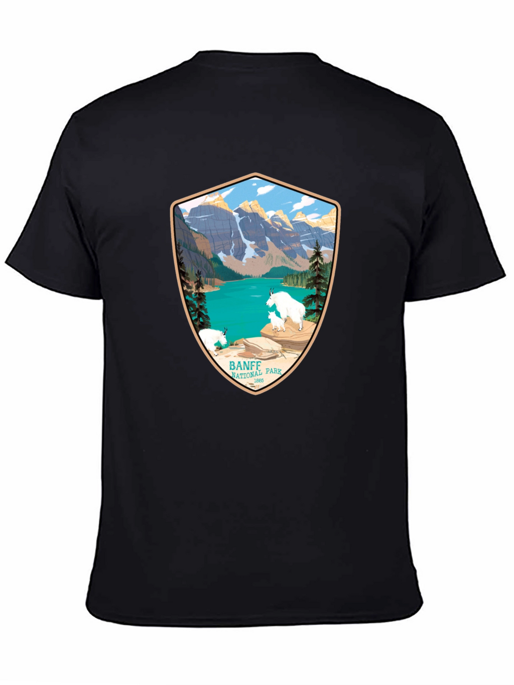 Banff National Park T-Shirt - Mountain Scene Tee