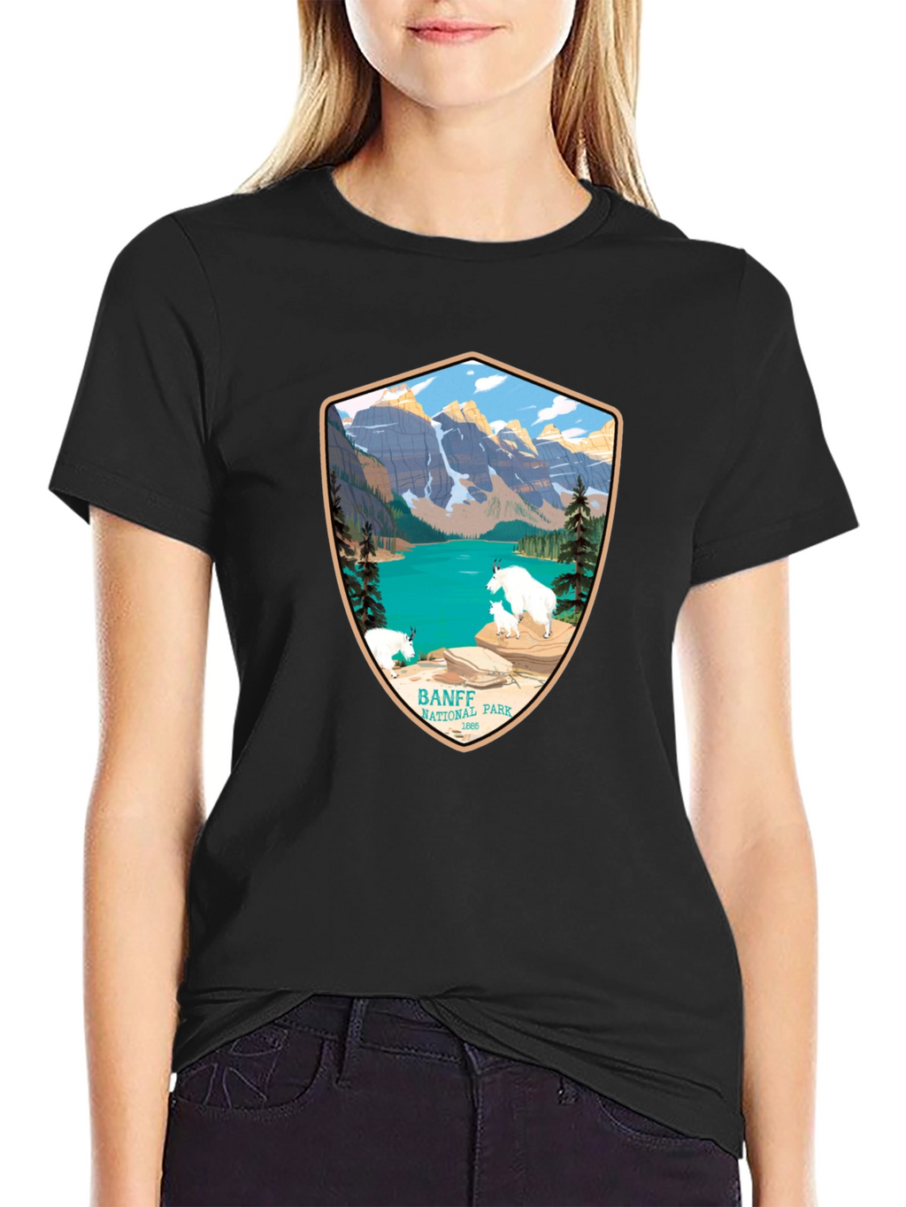 Banff National Park T-Shirt - Mountain Scene Tee