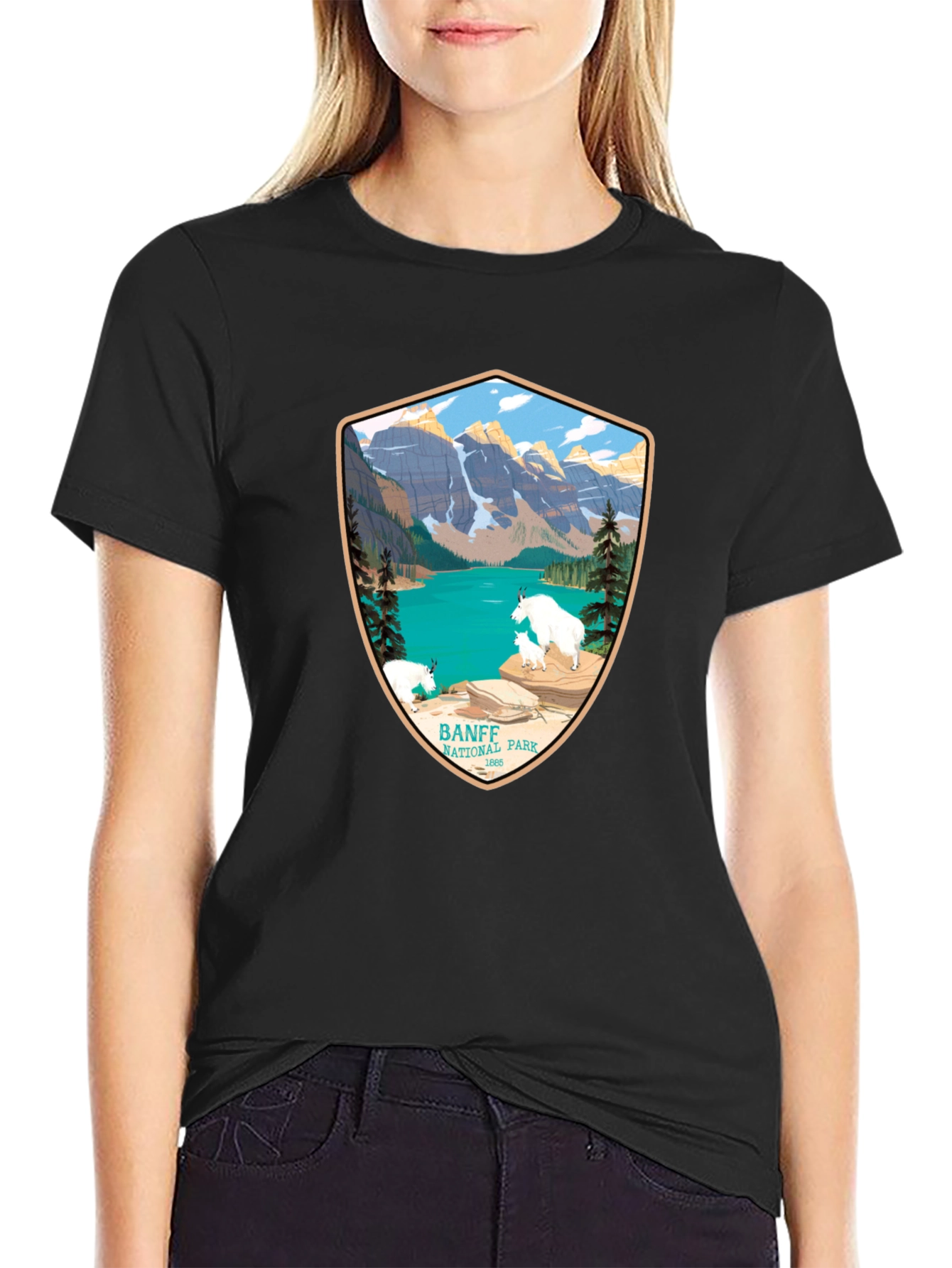 Banff National Park T-Shirt - Mountain Scene Tee