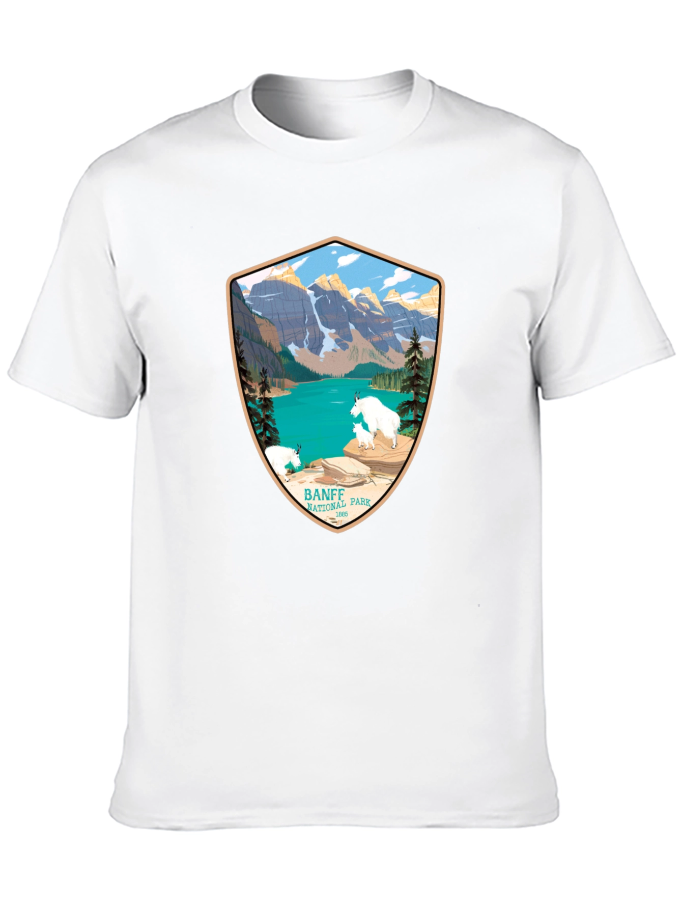 Banff National Park T-Shirt - Mountain Scene Tee
