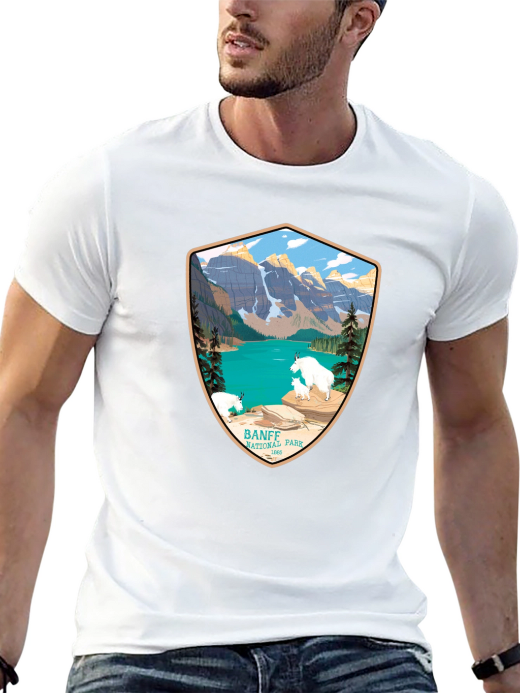 Banff National Park T-Shirt - Mountain Scene Tee