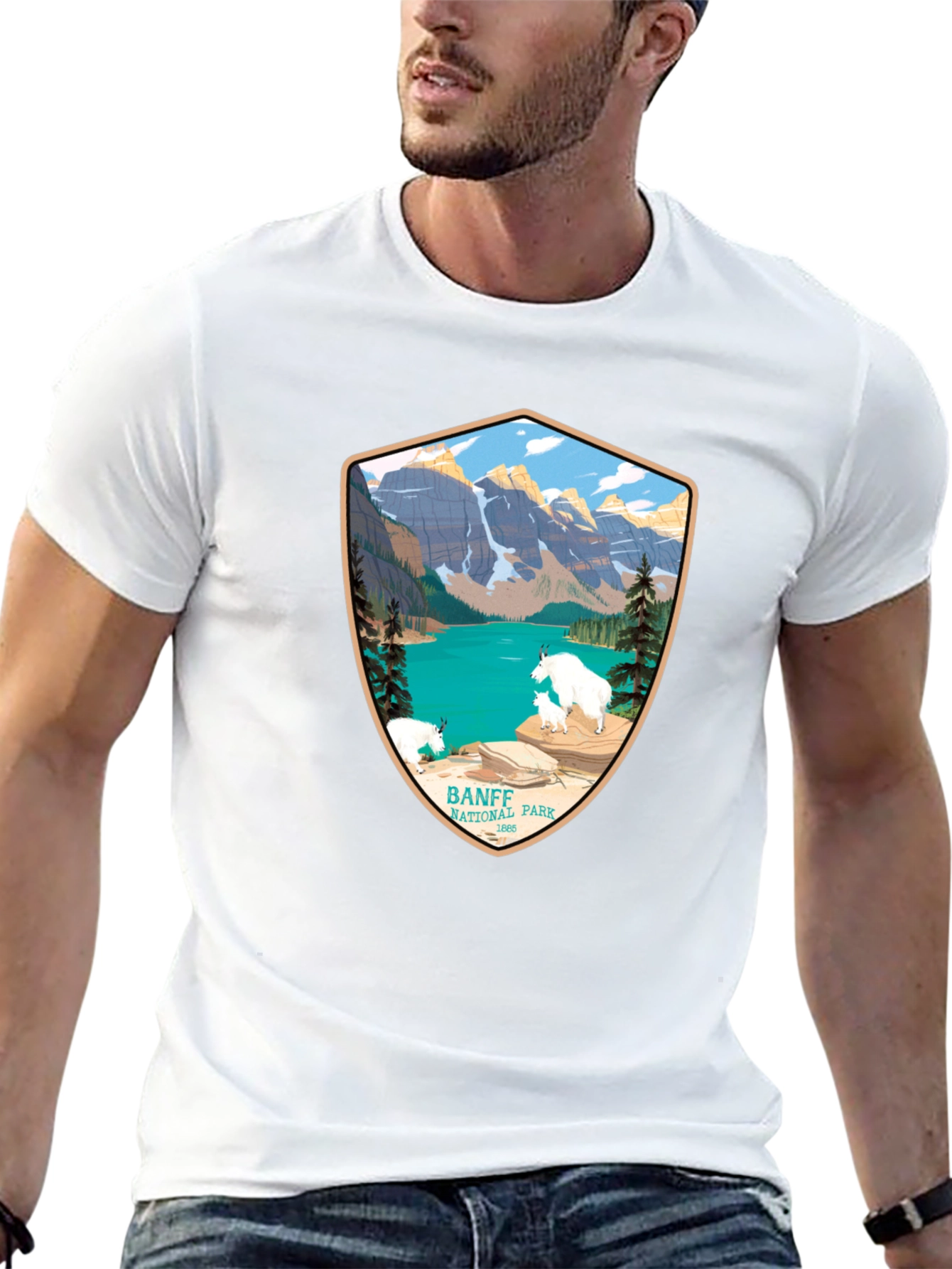 Banff National Park T-Shirt - Mountain Scene Tee