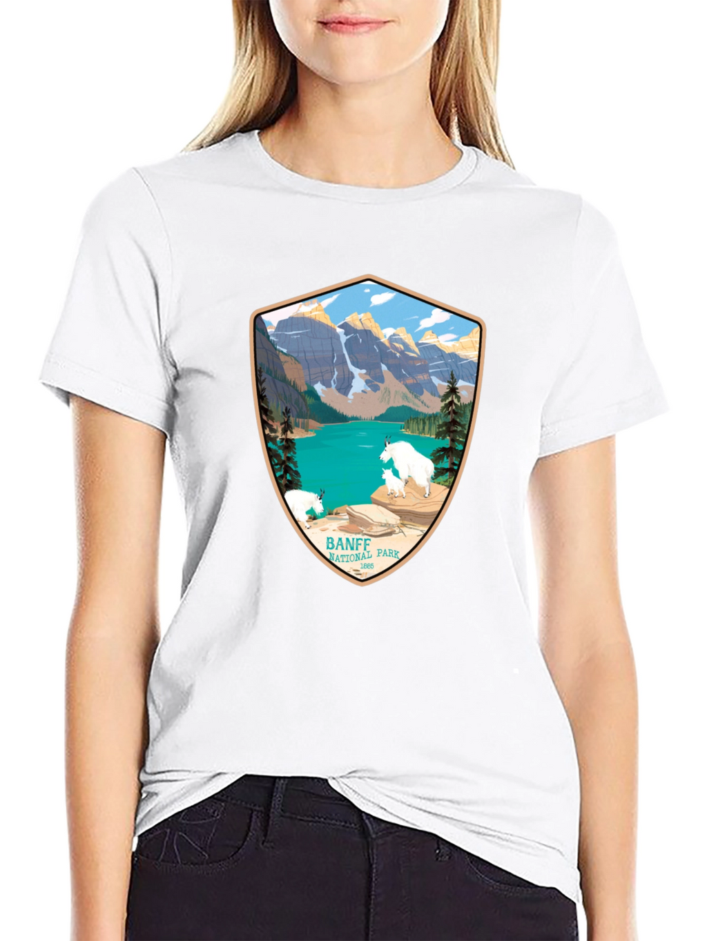 Banff National Park T-Shirt - Mountain Scene Tee