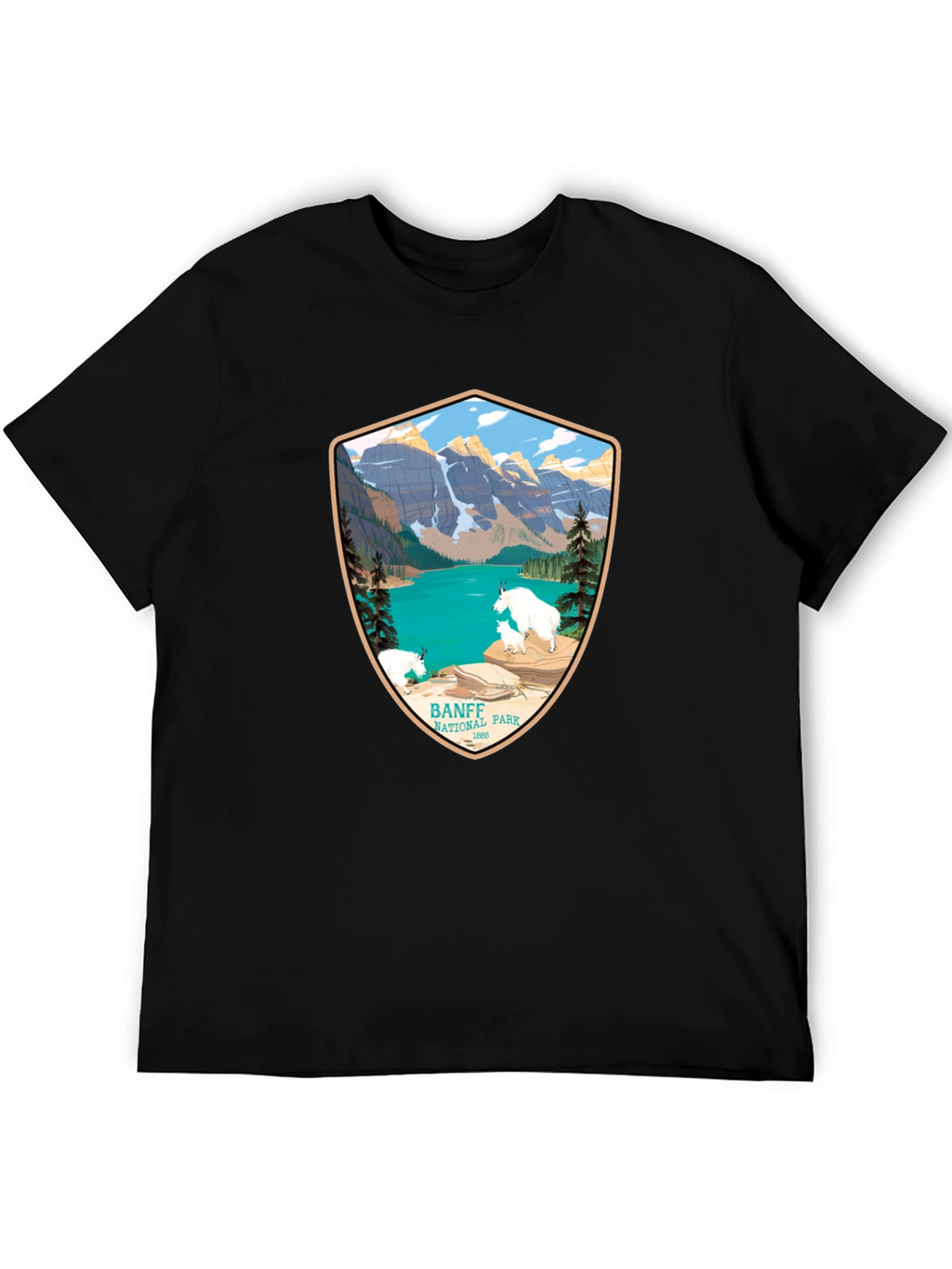 Banff National Park T-Shirt - Mountain Scene Tee