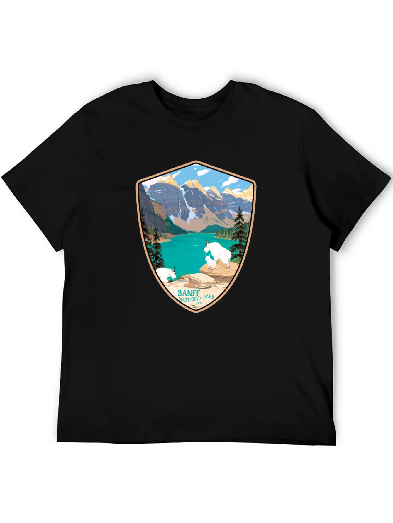 Banff National Park T-Shirt - Mountain Scene Tee