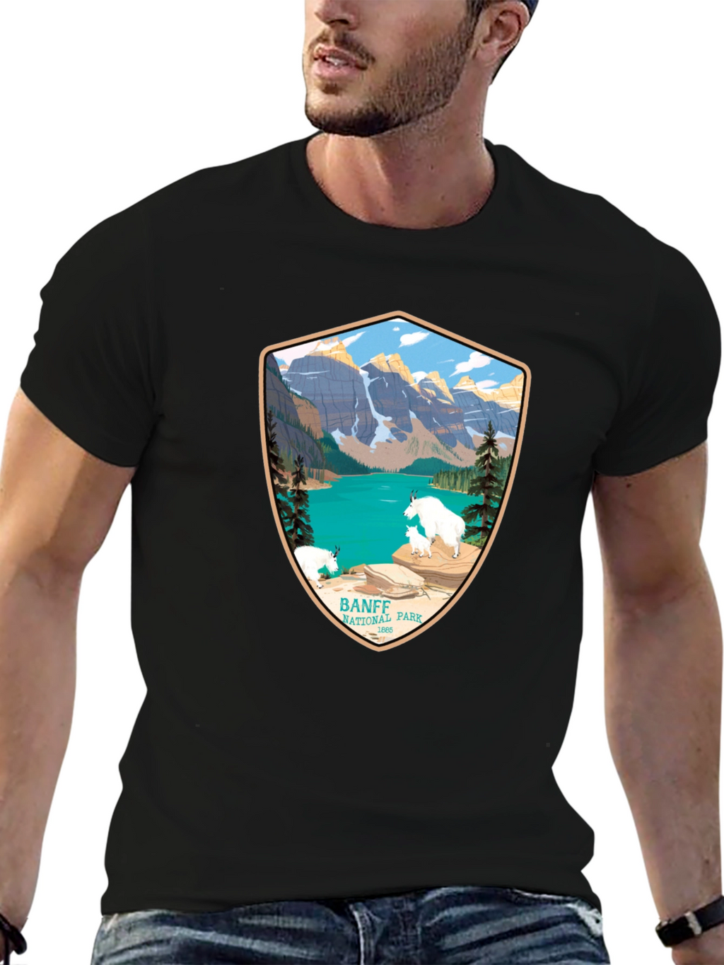 Banff National Park T-Shirt - Mountain Scene Tee