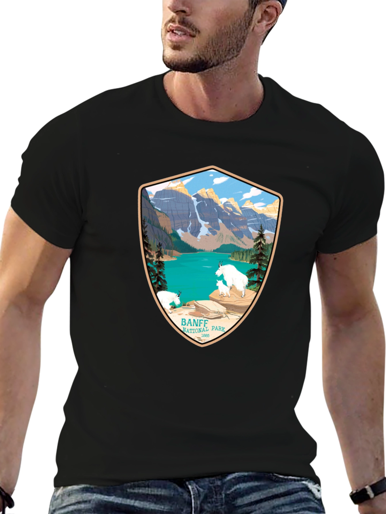 Banff National Park T-Shirt - Mountain Scene Tee