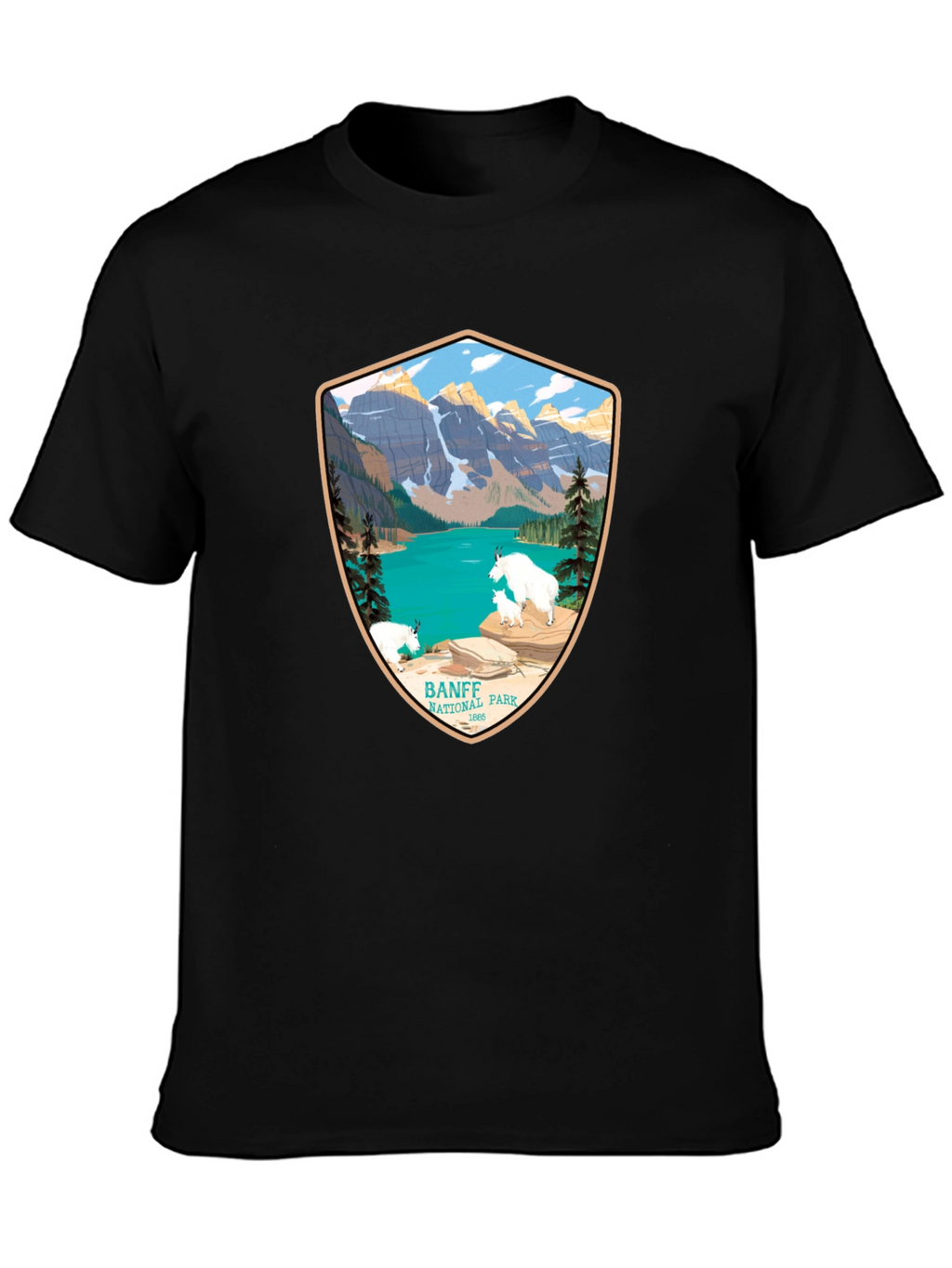Banff National Park T-Shirt - Mountain Scene Tee
