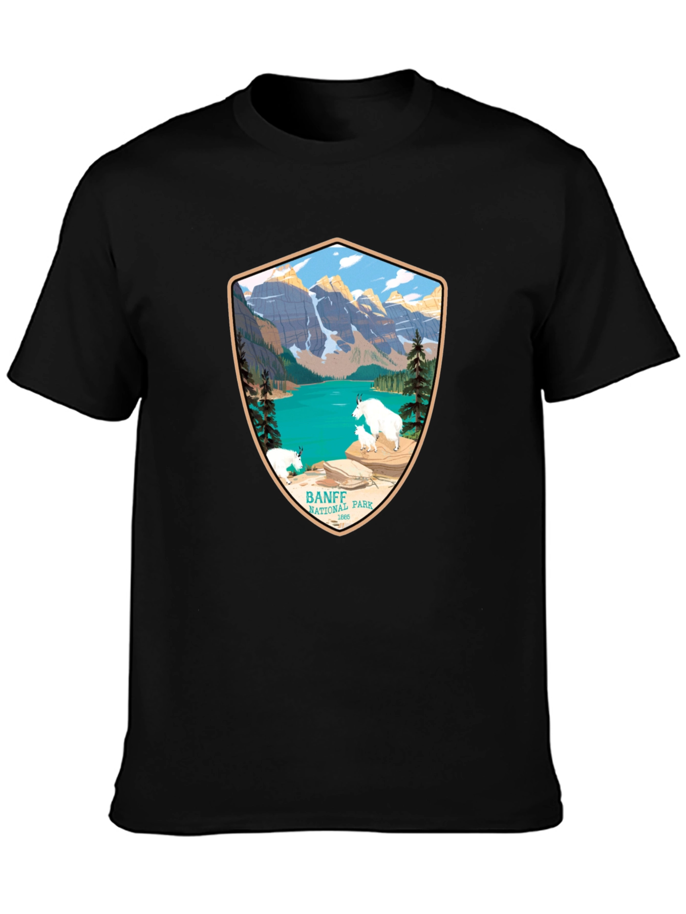 Banff National Park T-Shirt - Mountain Scene Tee