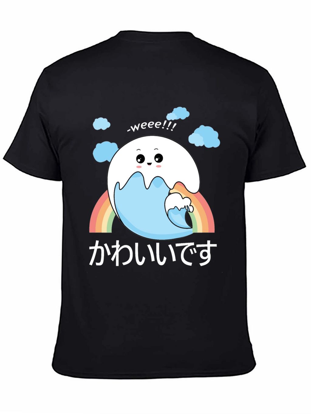 Kawaii Wave Tee - Cute Japanese Style Shirt