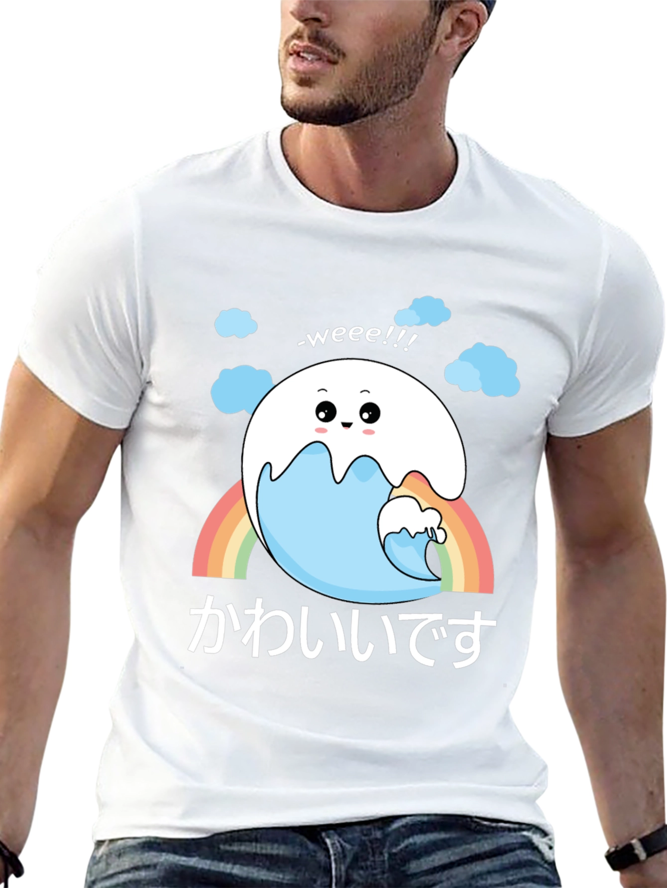 Kawaii Wave Tee - Cute Japanese Style Shirt