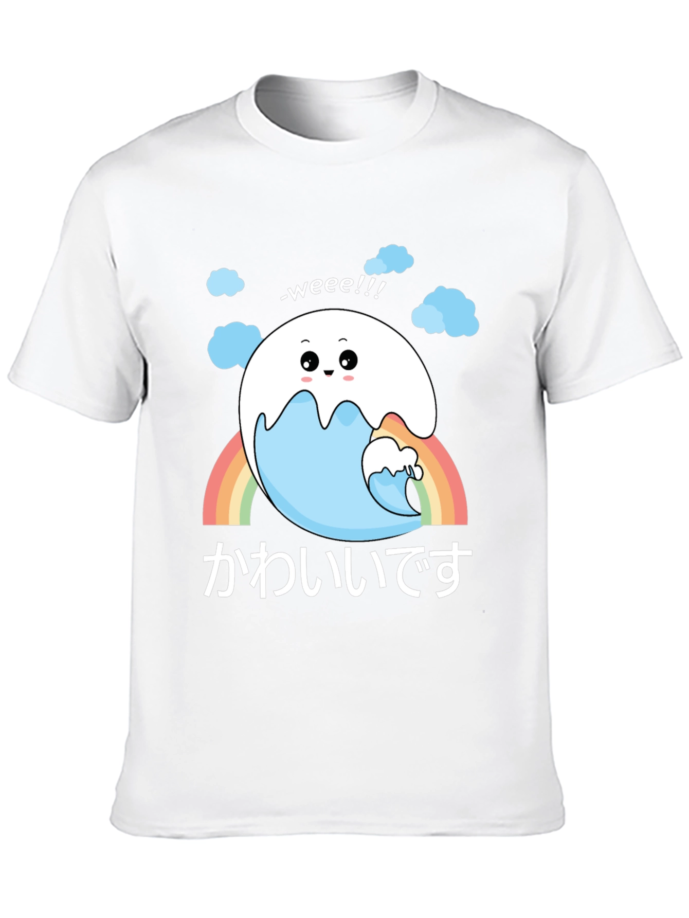 Kawaii Wave Tee - Cute Japanese Style Shirt
