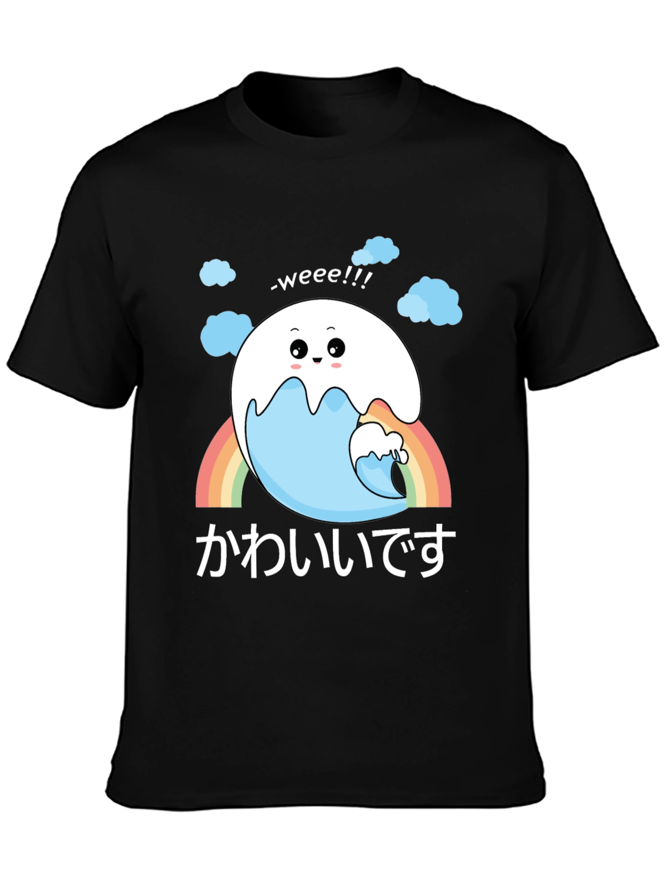 Kawaii Wave Tee - Cute Japanese Style Shirt