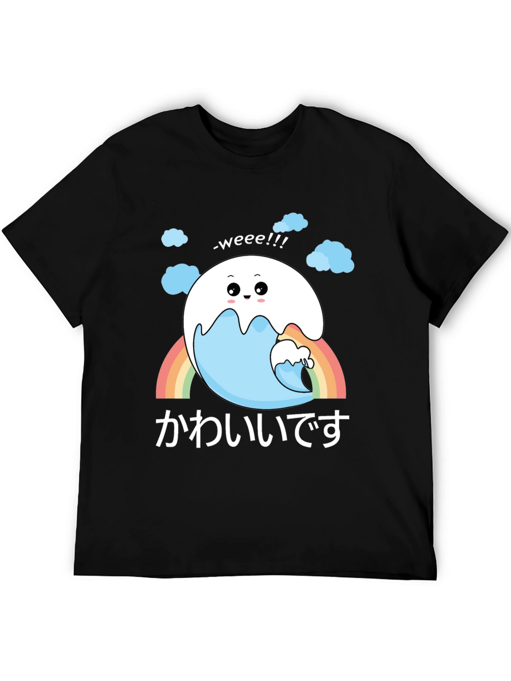 Kawaii Wave Tee - Cute Japanese Style Shirt